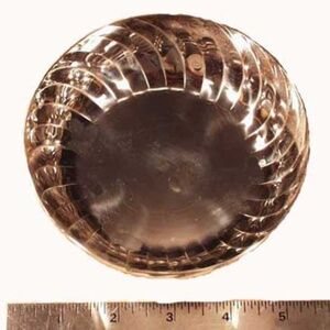 JAPANESE SILVER PLATE BOWL, 1978, by YAMAZAKI, 5 in. DIA. x 1 1/2 in. HIGH,